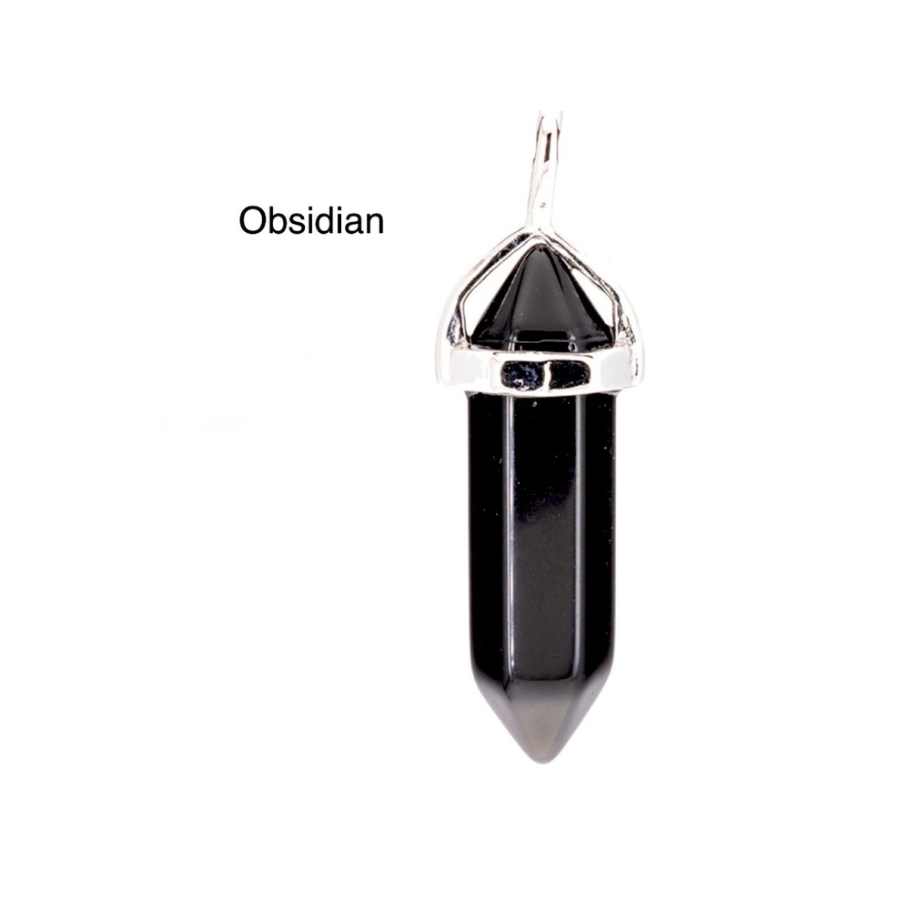 Obsidian Point Pendant